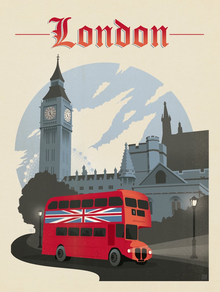England: London - Postcards - Artwork