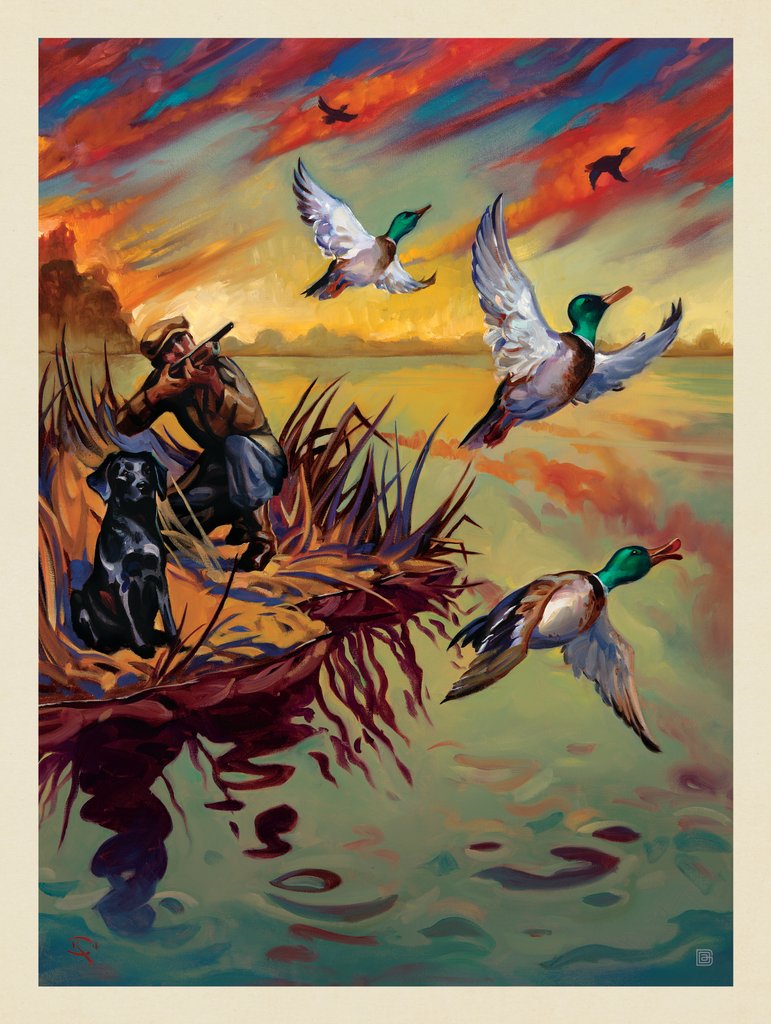 Classic Sportsman: Duck Hunting - Postcards - Artwork