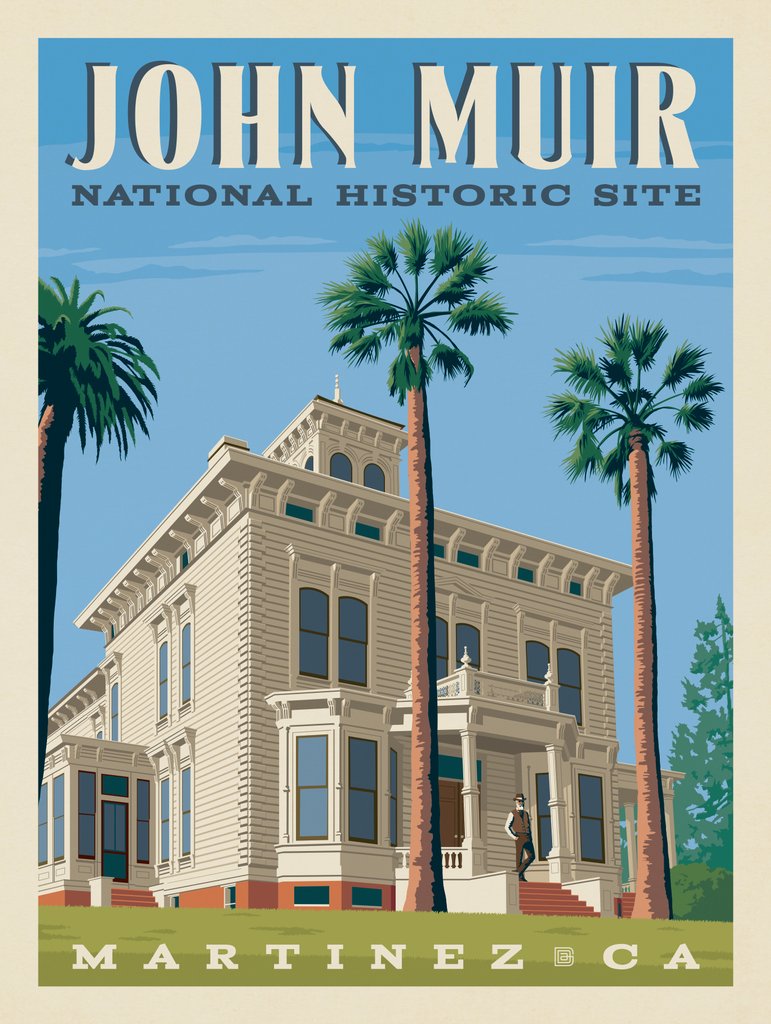 John Muir National Historic Site, California - Notecards - Artwork