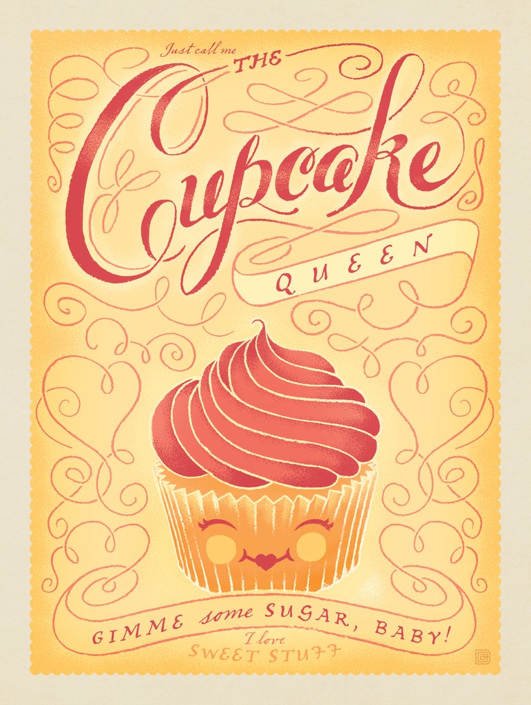 Cupcake Queen - Postcards - Artwork