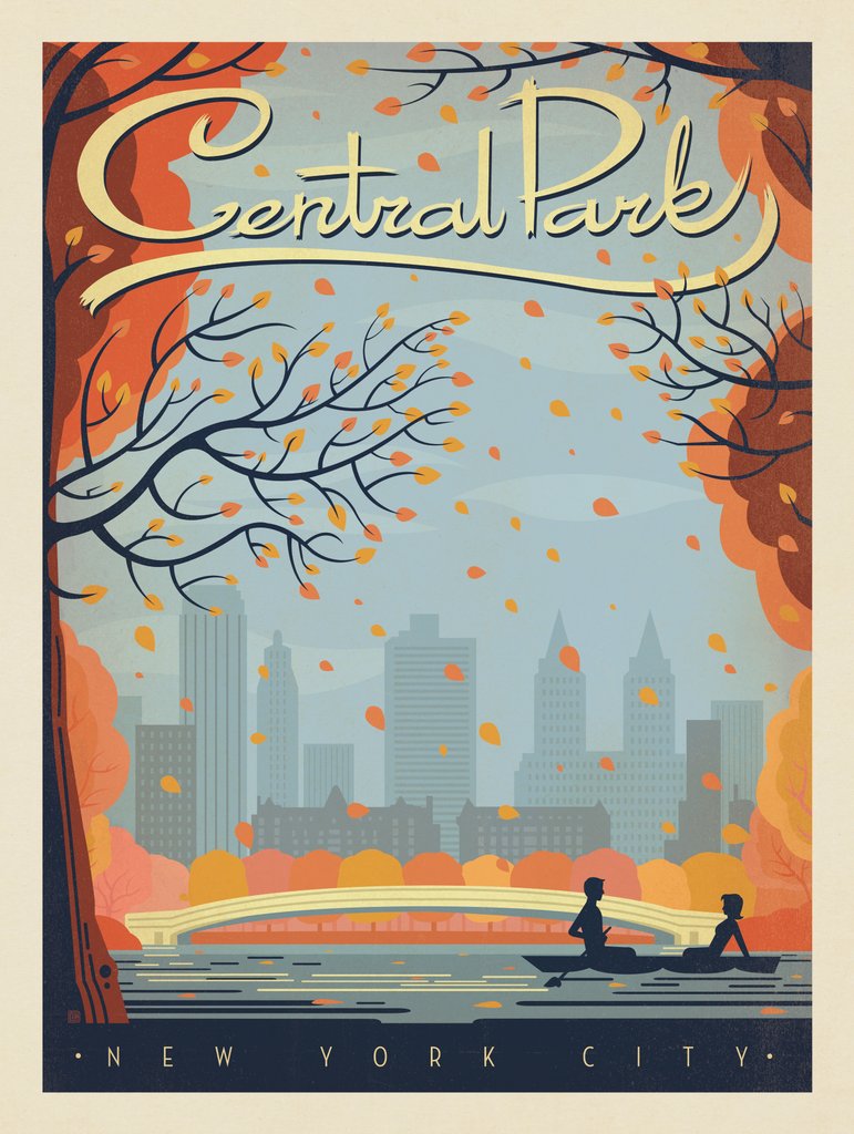 New York: Central Park - Notecards - Artwork