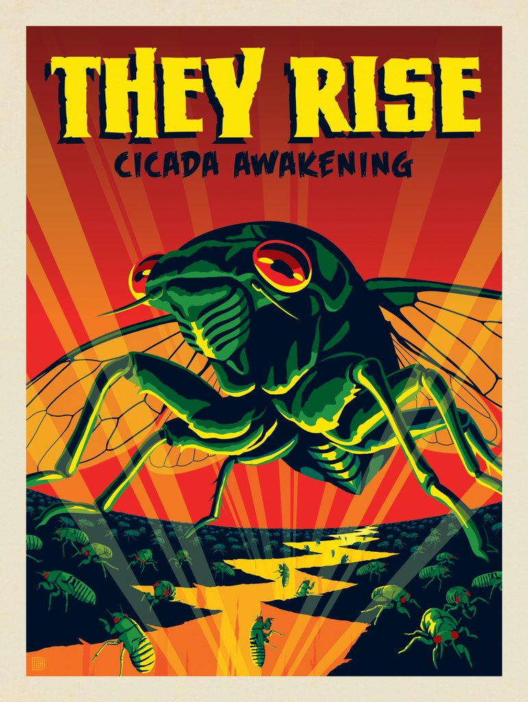 Cicada Awakening: They Rise - Art Print - Artwork