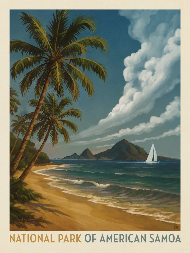 National Park of American Samoa: Sea Breeze - Canvas - Artwork
