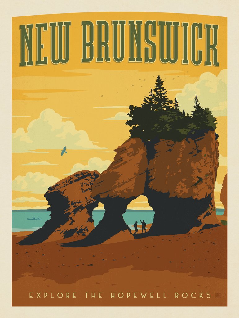 Canada: New Brunswick - Notecards - Artwork