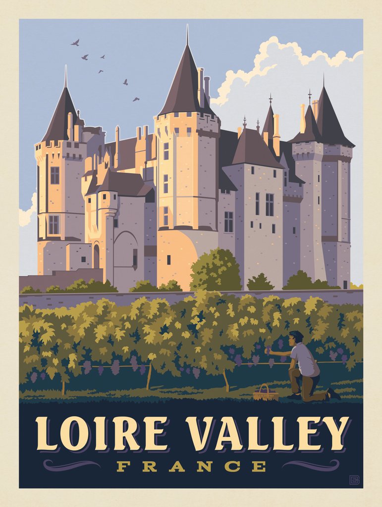 France: Loire Valley, Château de Saumur - Art Print - Artwork