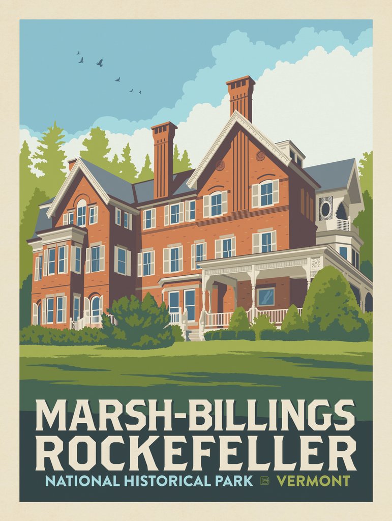 Marsh-Billings Rockefeller National Historical Park, VT - Art Print - Artwork