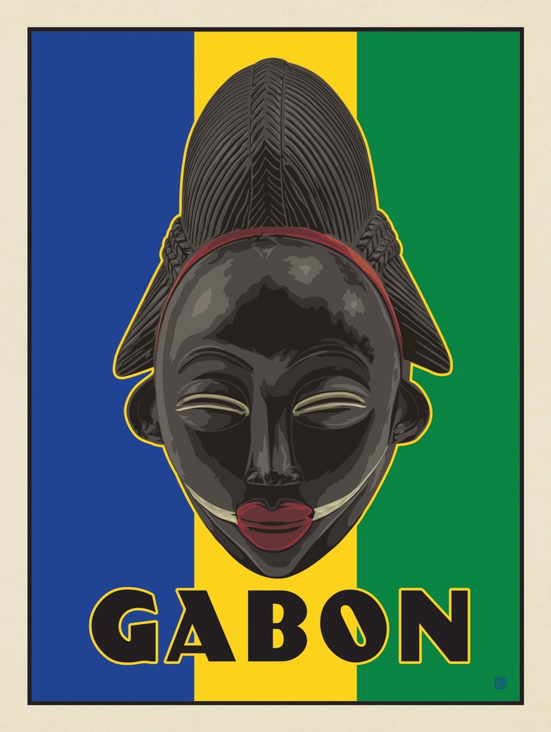 Gabon, Africa - Canvas - Artwork