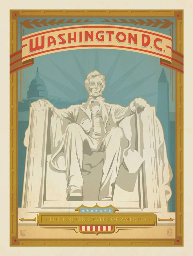 Washington, DC - Canvas - Artwork