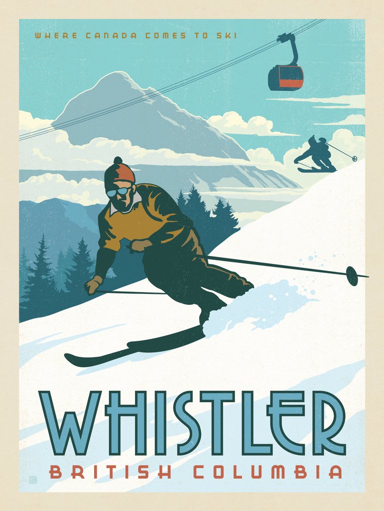 Canada: Whistler, BC - Canvas - Artwork