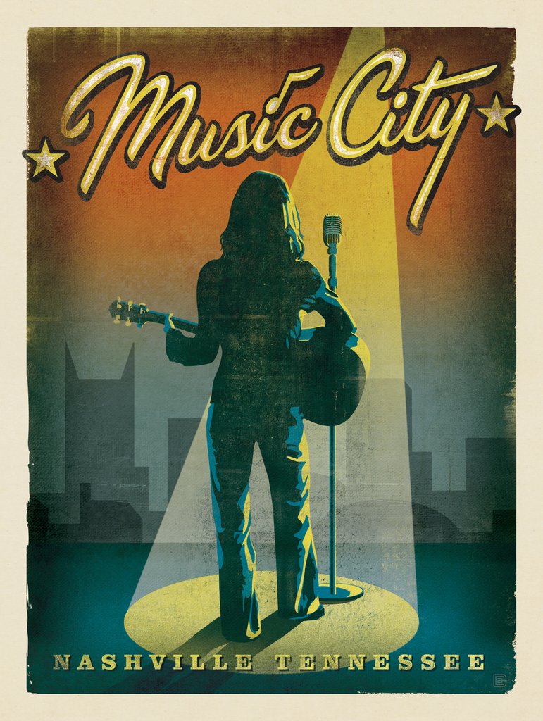 Music City (Woman) - Art Print - Artwork