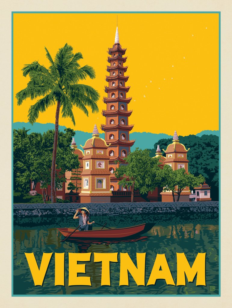 Vietnam: Hanoi - Postcards - Artwork