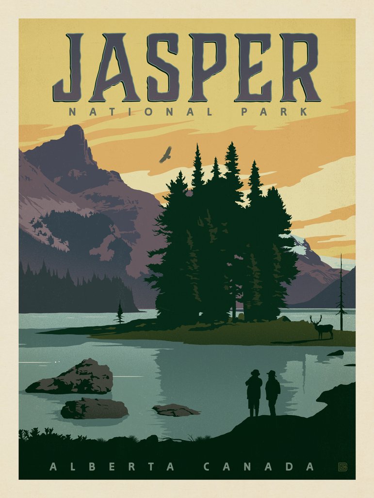 Canada: Jasper National Park - Postcards - Artwork