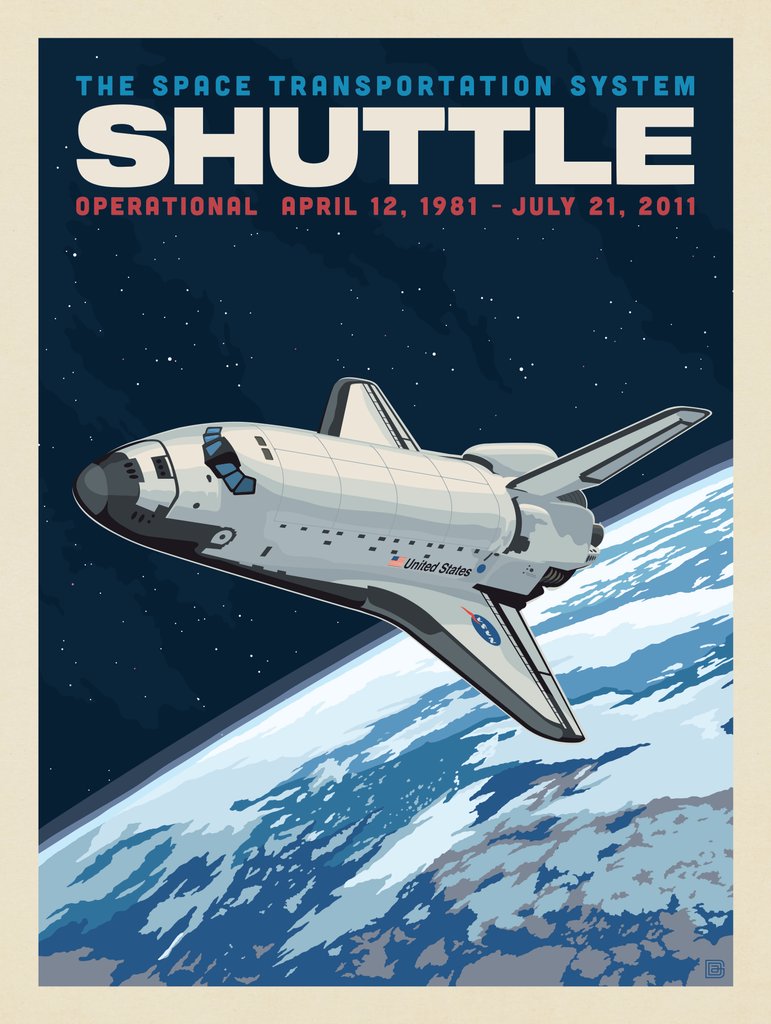 NASA 1981: Space Shuttle - Postcards - Artwork