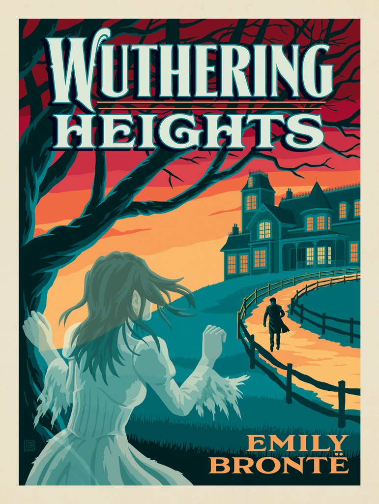 Wuthering Heights: Emily Brontë - Art Print - Artwork