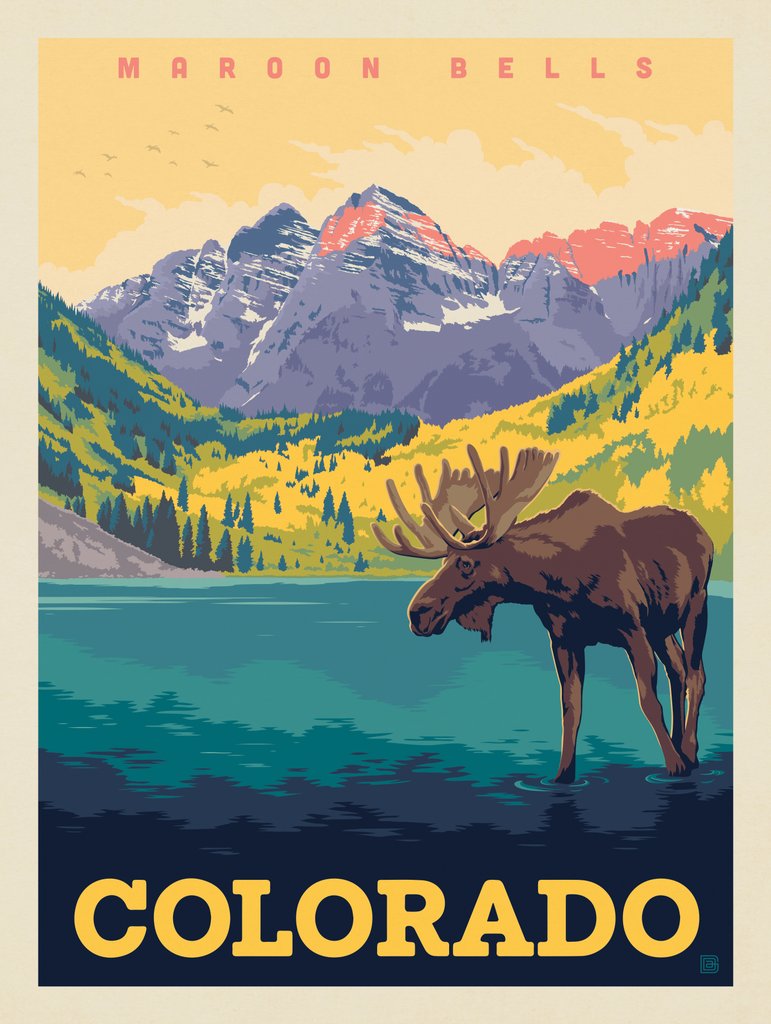 Colorado: Maroon Bells - Postcards - Artwork