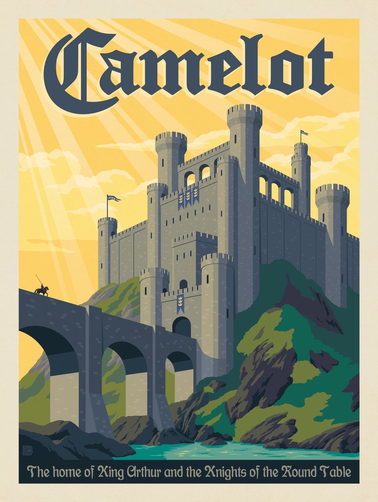 Camelot: Home Of King Arthur & The Knights Of The Round Table - Canvas - Artwork