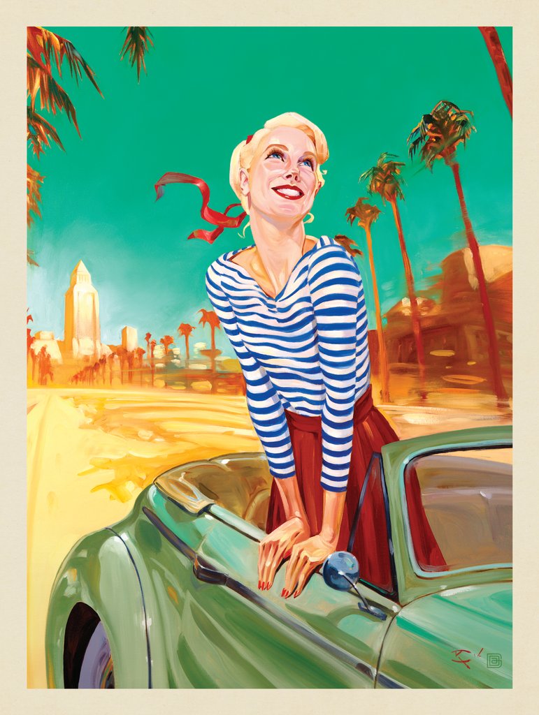 Oil Painting: California Dreaming - Art Print - Artwork