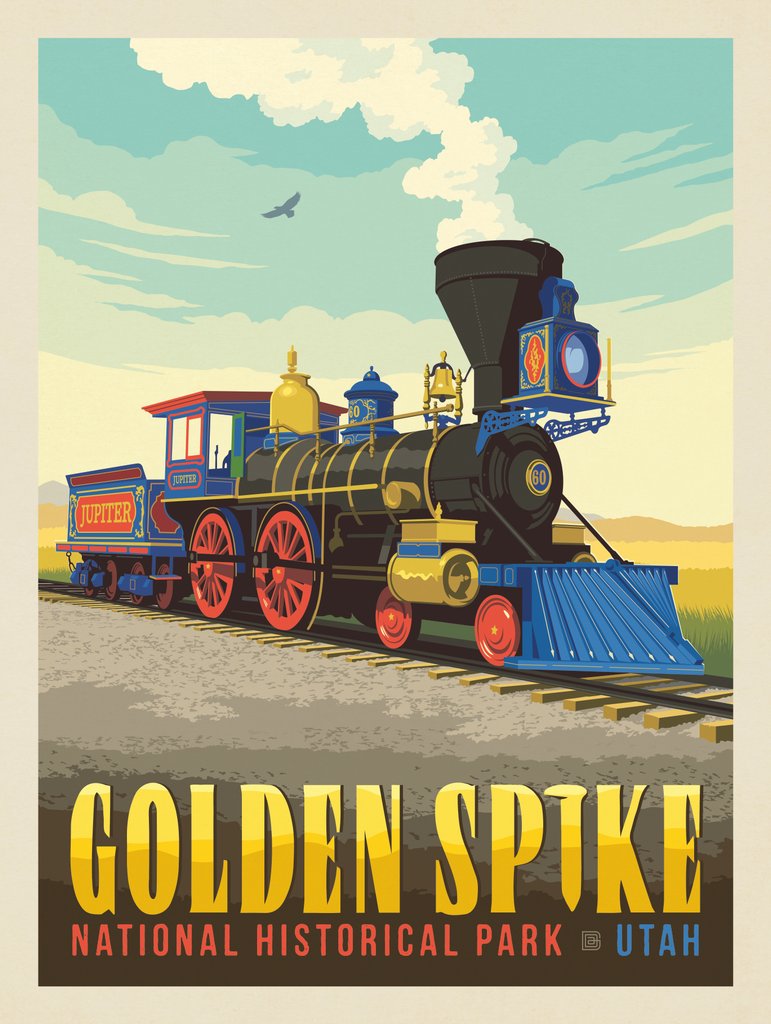 Golden Spike National Historic Park, Utah - Canvas - Artwork