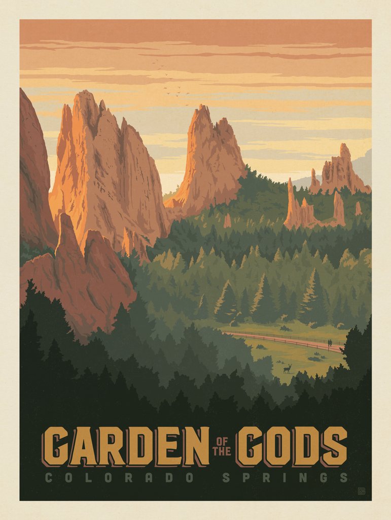 Garden Of The Gods, Colorado - Art Print - Artwork