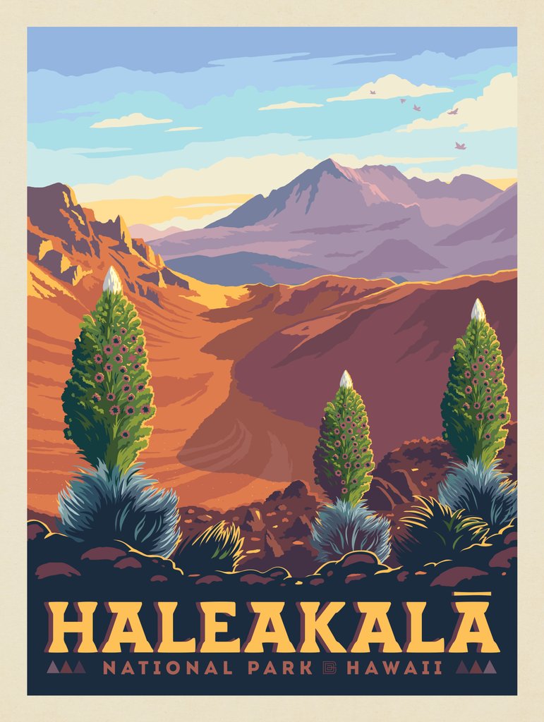 Haleakala National Park: Silver Swords - Notecards - Artwork
