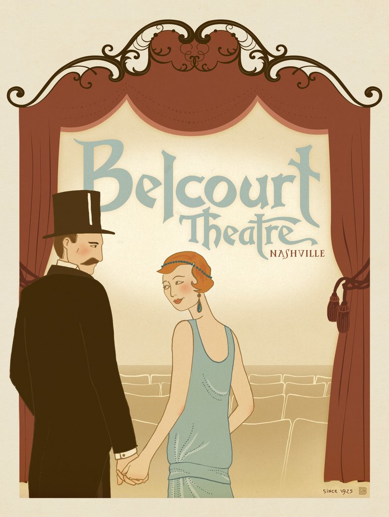 Belcourt Theatre - Metal Sign - Artwork