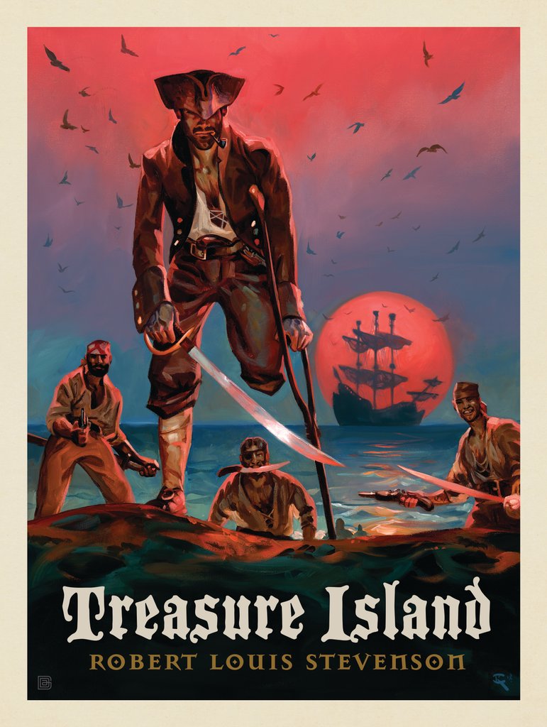 Treasure Island: Robert Louis Stevenson - Postcards - Artwork