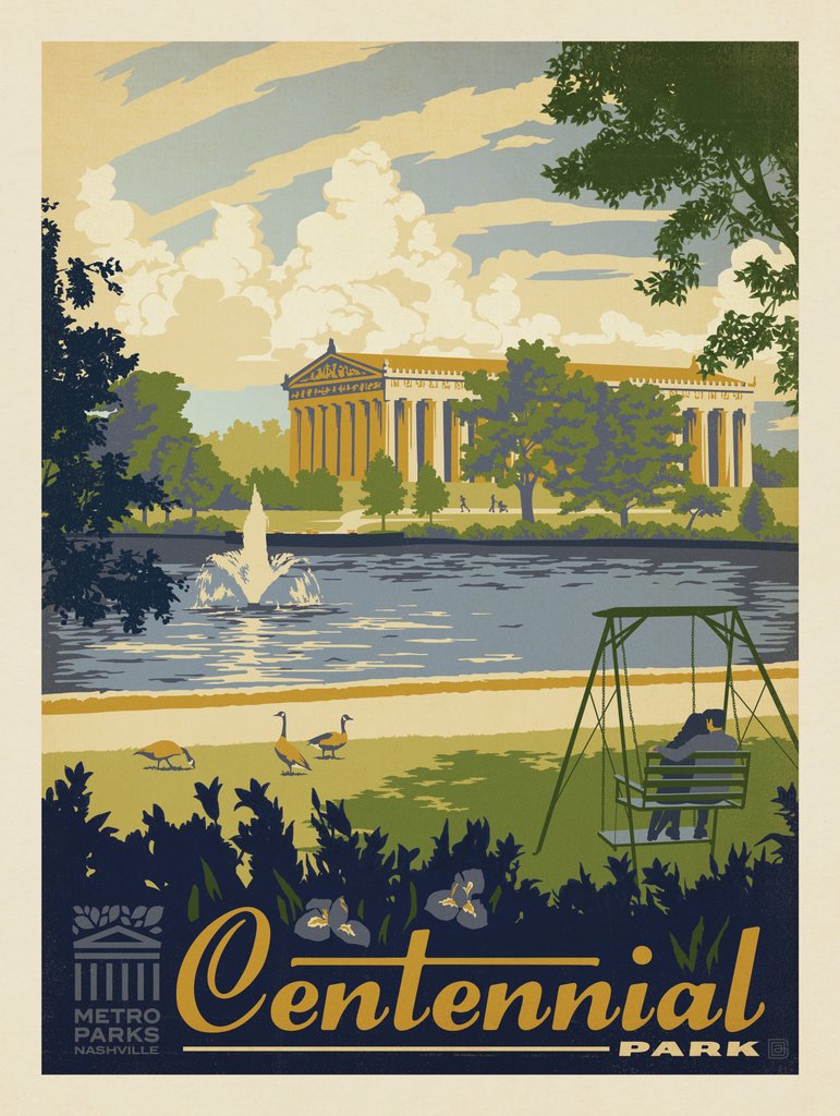 Metro Parks: Centennial Park - Canvas - Artwork