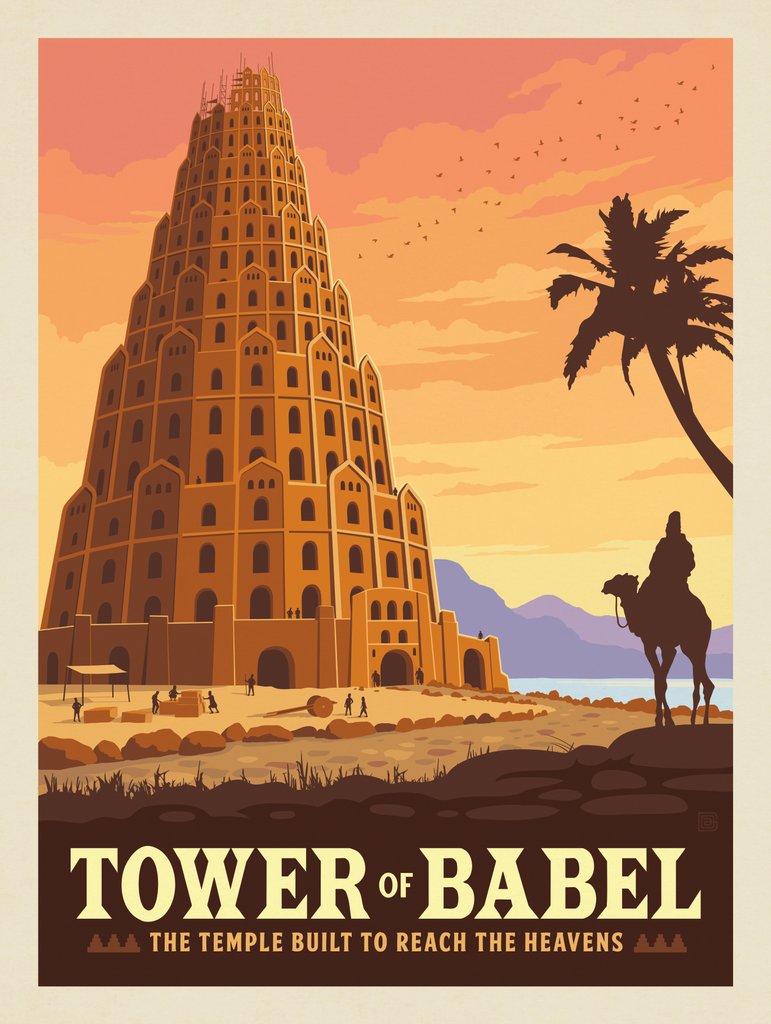 The Tower Of Babel: The Temple Built To Reach Heaven - Canvas - Artwork