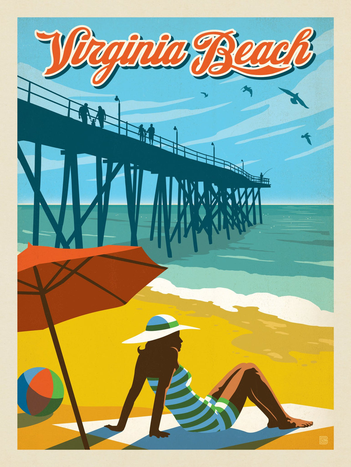 Virginia Beach, VA - Puzzle - Artwork