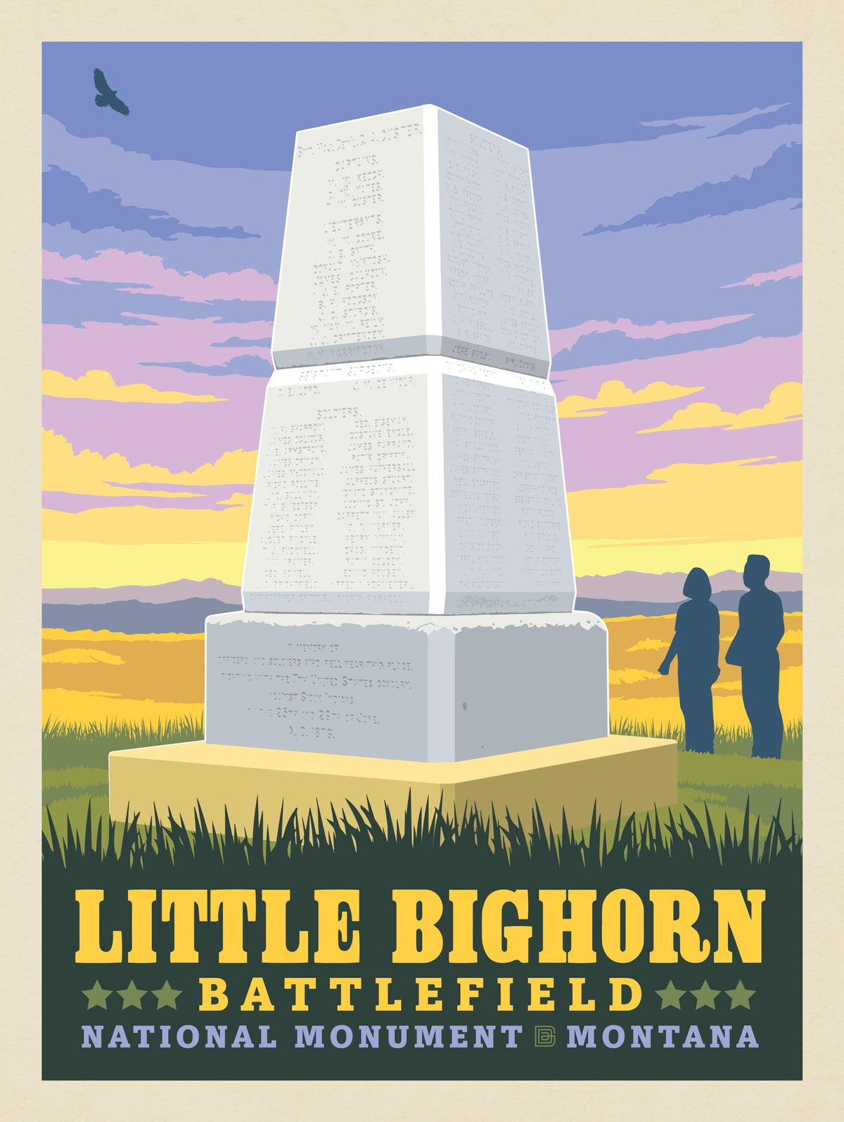Little Bighorn Battlefield National Monument, Montana - Puzzle - Artwork