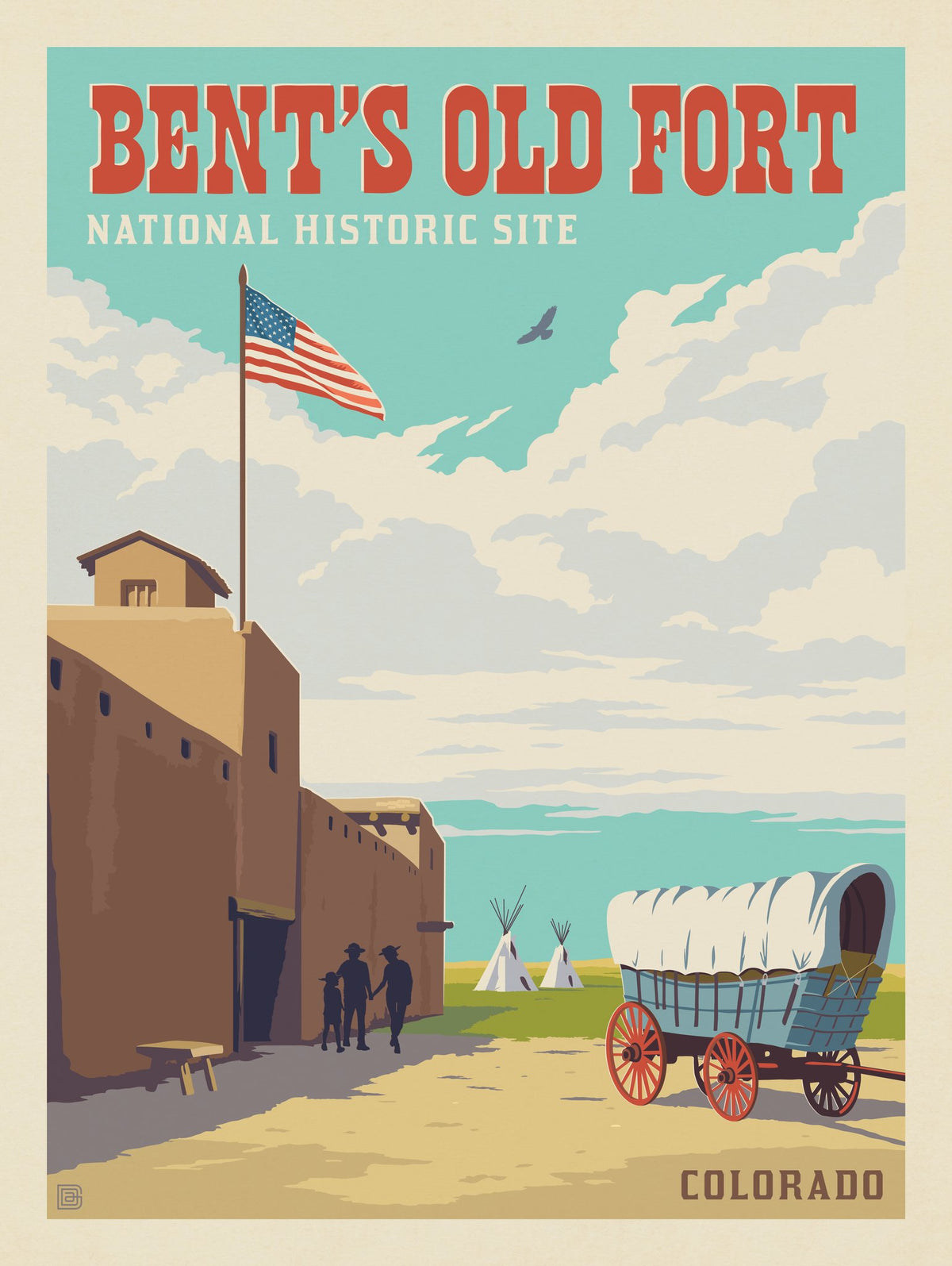 Bent's Old Fort National Historic Site, CO - Puzzle - Artwork