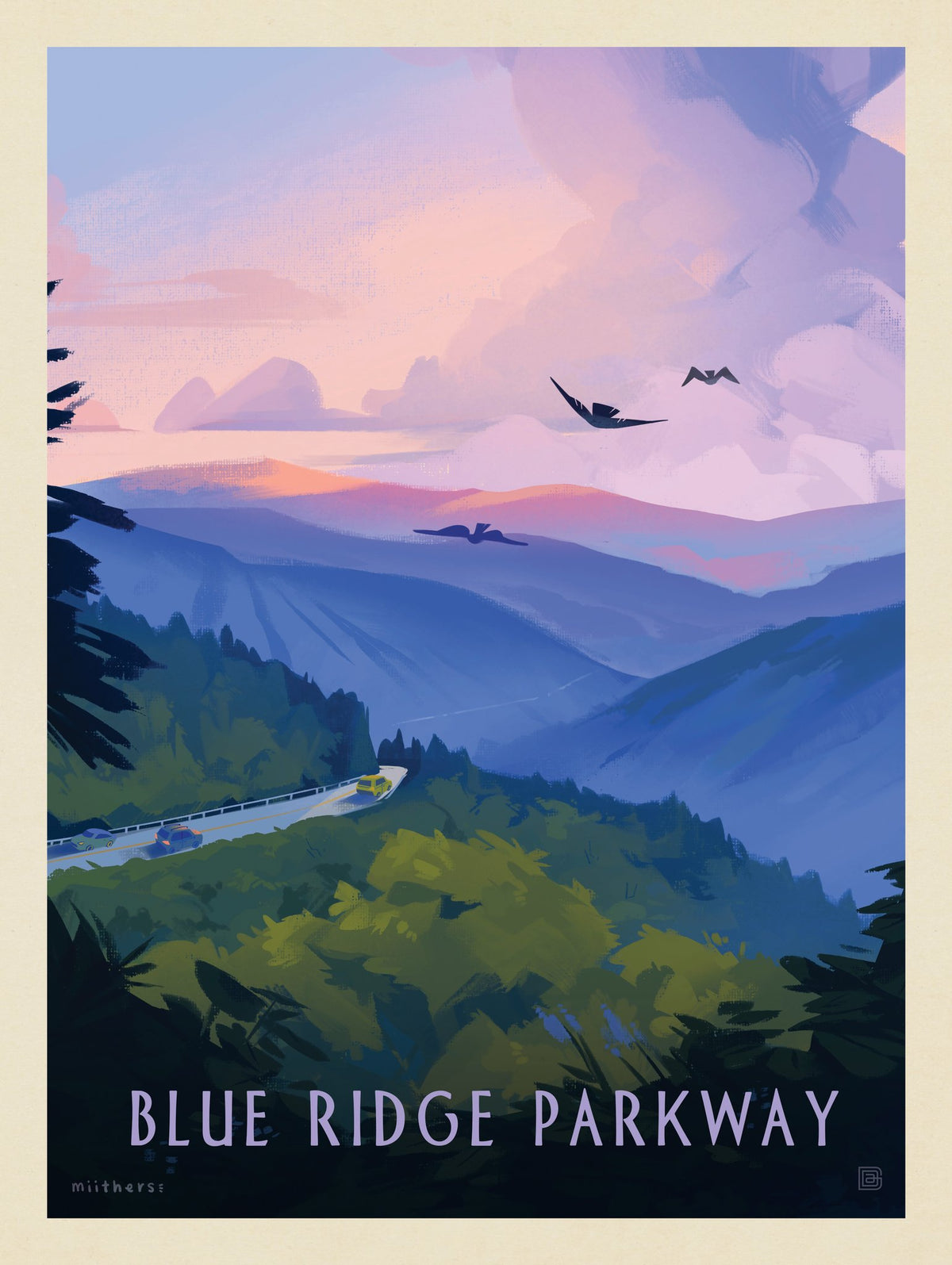 Blue Ridge Parkway: Bird's Eye View - Puzzle - Artwork