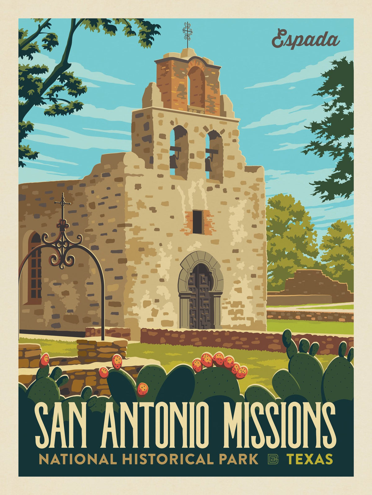San Antonio Missions National Historic Park: Espada - Puzzle - Artwork
