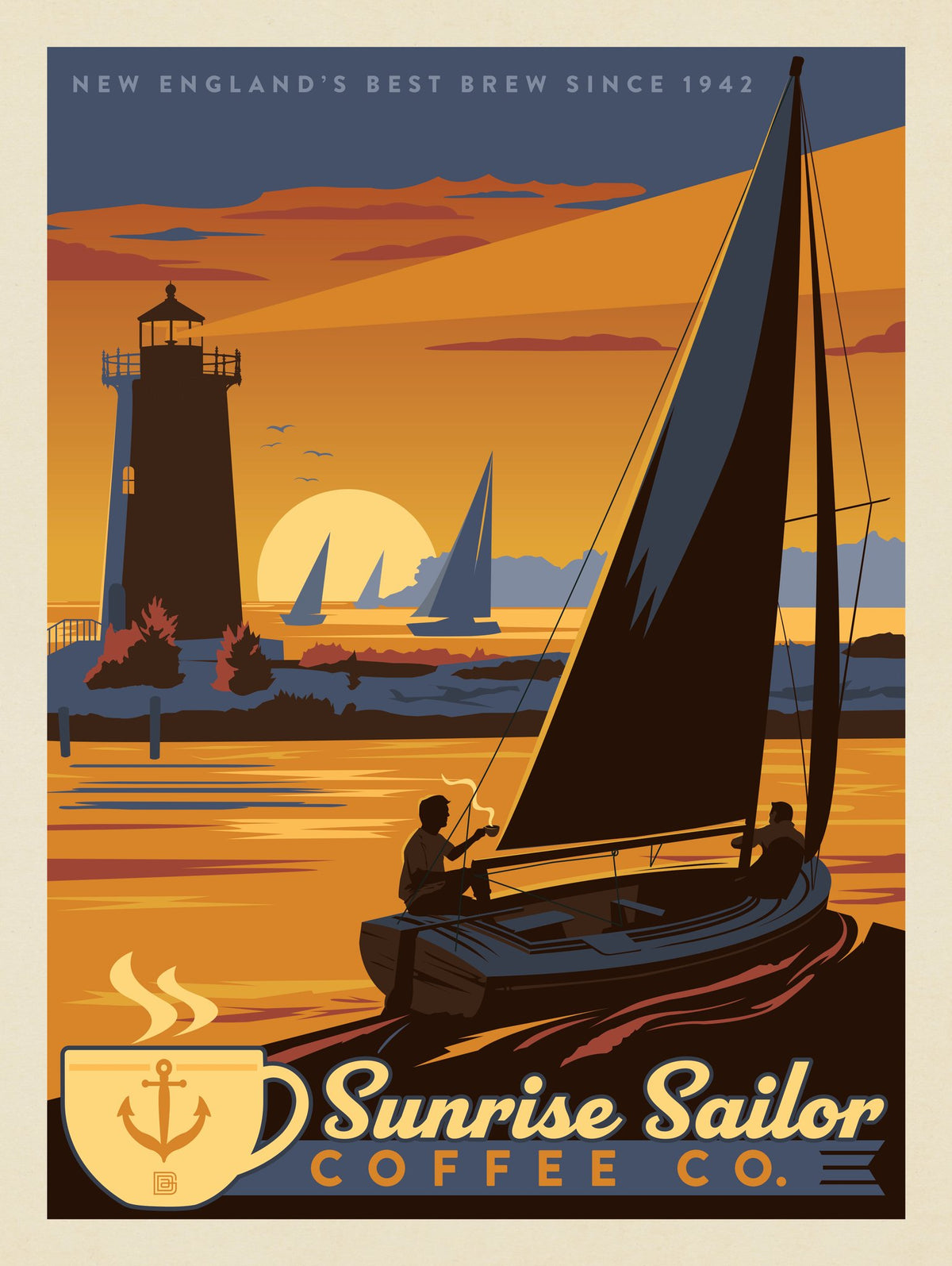 Sunrise Sailor Coffee CO. - Puzzle - Artwork