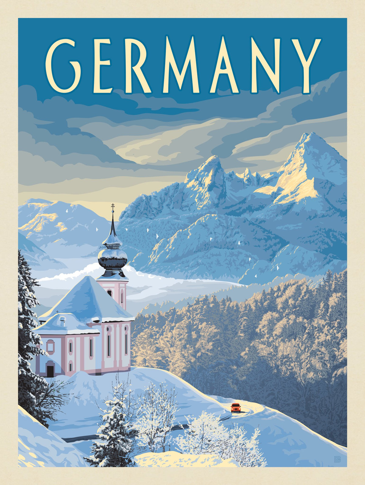 Germany: Bavarian Alps - Puzzle - Artwork
