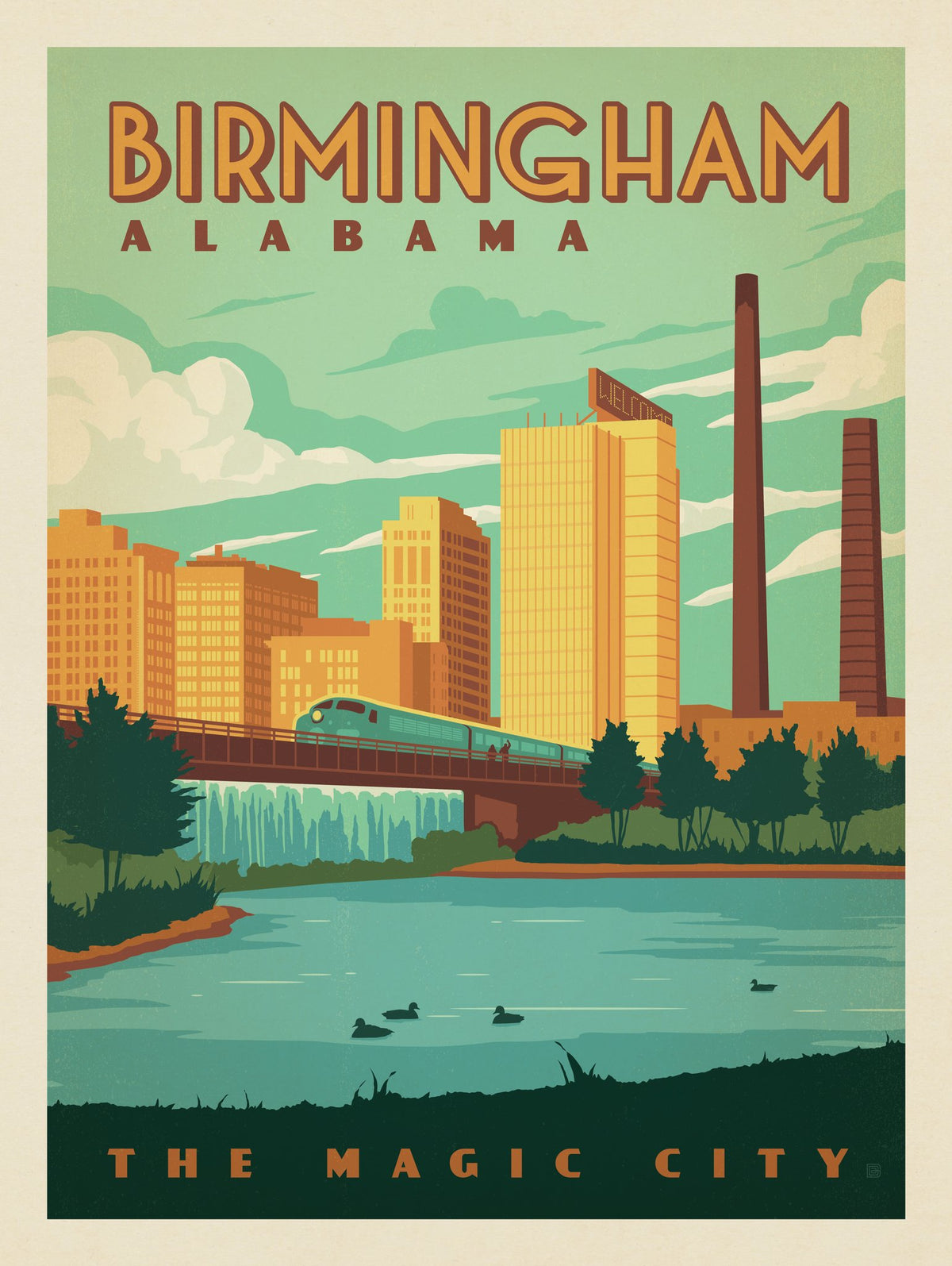 Birmingham: Alabama Railroad Park - Puzzle - Artwork