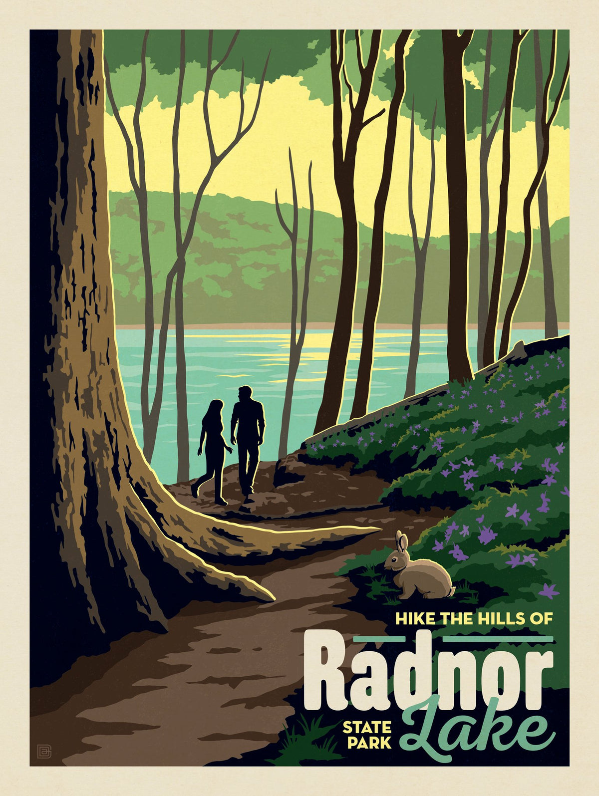 Radnor Lake: Hikers - Puzzle - Artwork