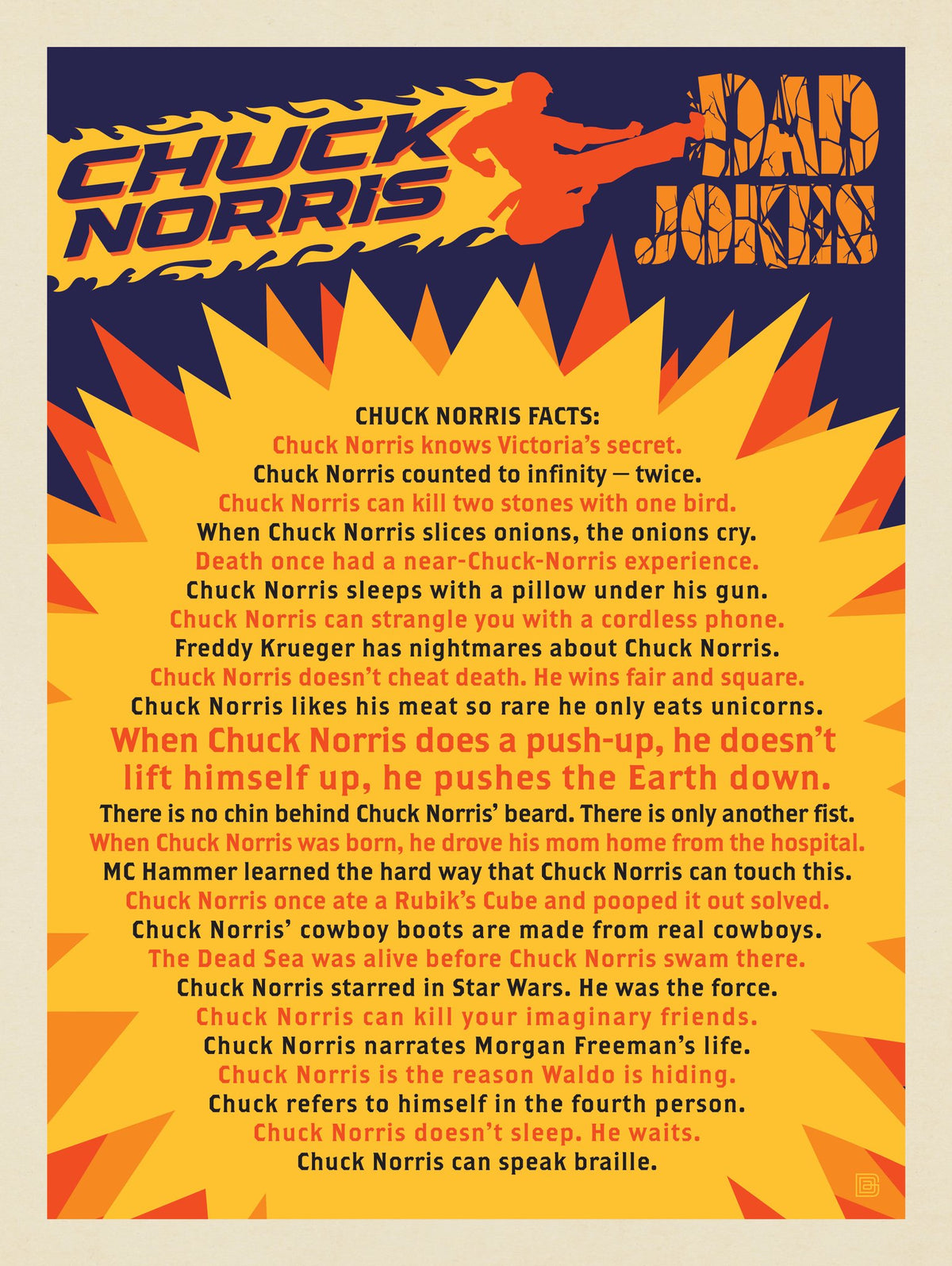 Dad Jokes: Chuck Norris Facts - Puzzle - Artwork