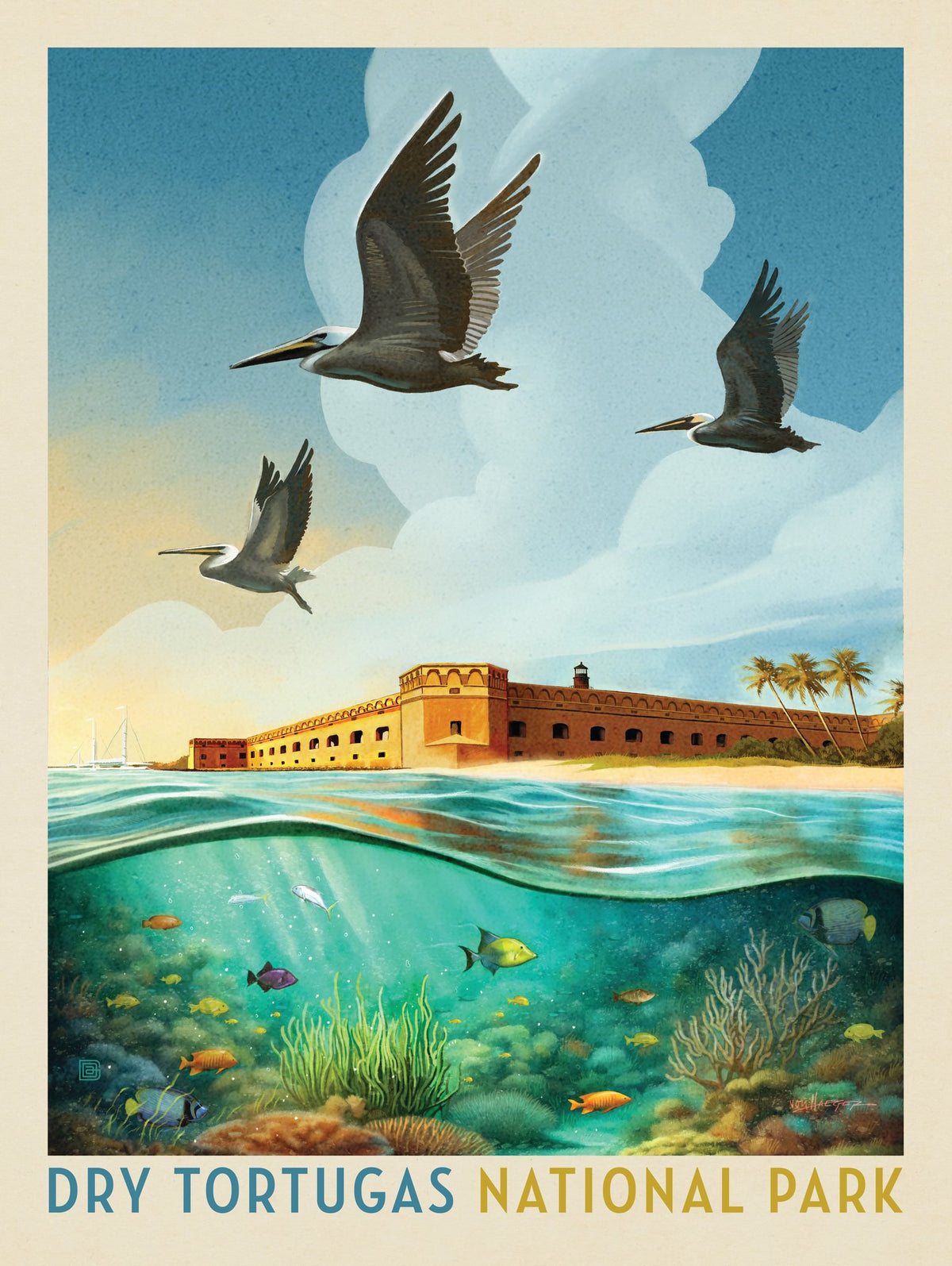Dry Tortugas National Park: Reef View - Puzzle - Artwork