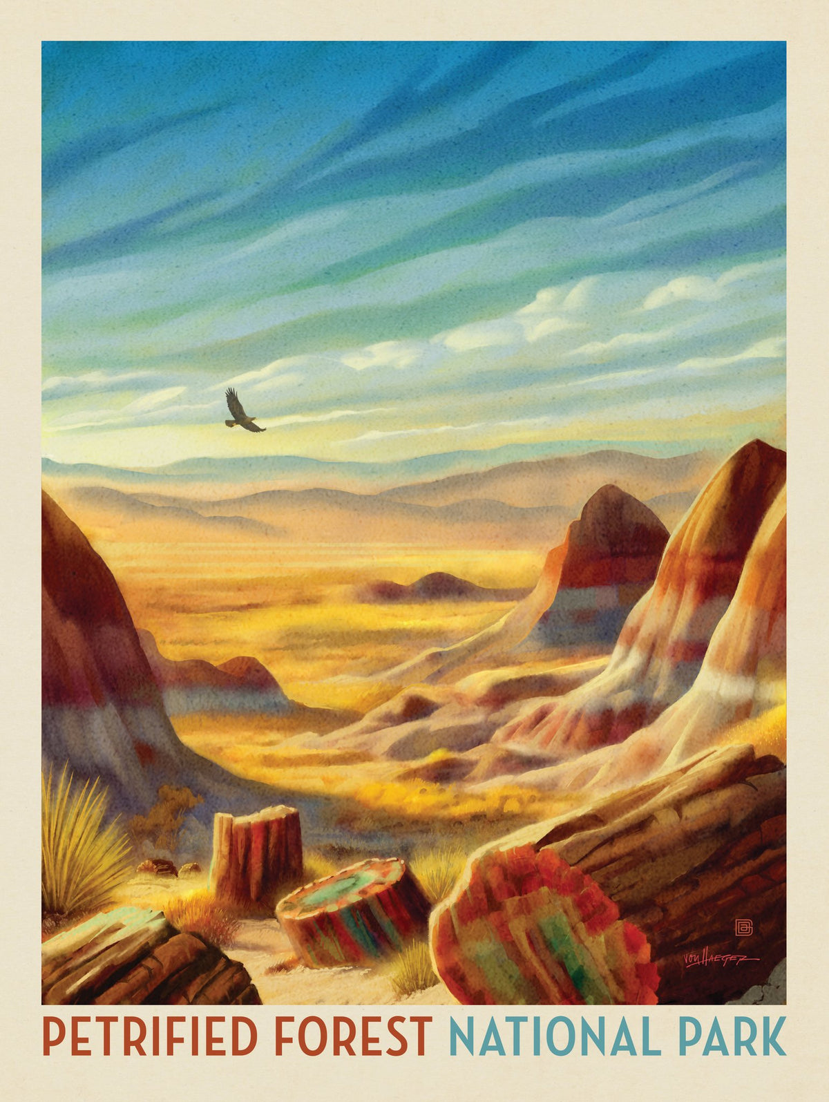 Petrified Forest National Park: Windswept Wonders - Puzzle - Artwork