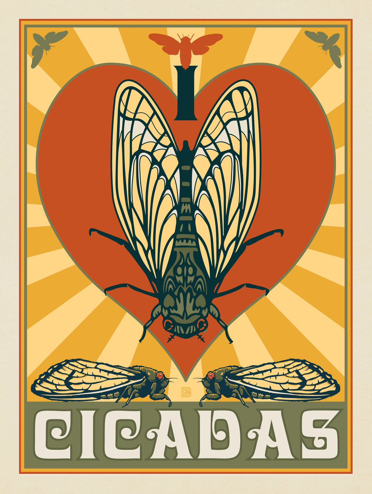I Love Cicadas - Puzzle - Artwork