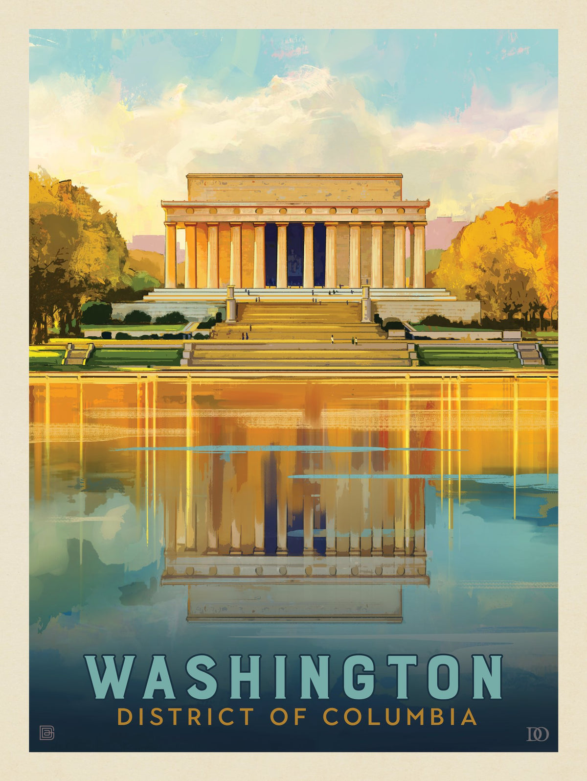 Washington, DC: Lincoln Memorial - Puzzle - Artwork
