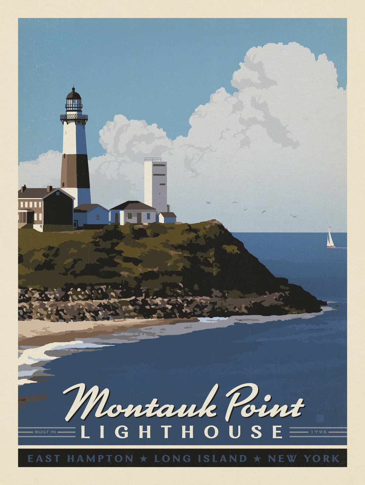 Long Island: Montauk Point - Puzzle - Artwork