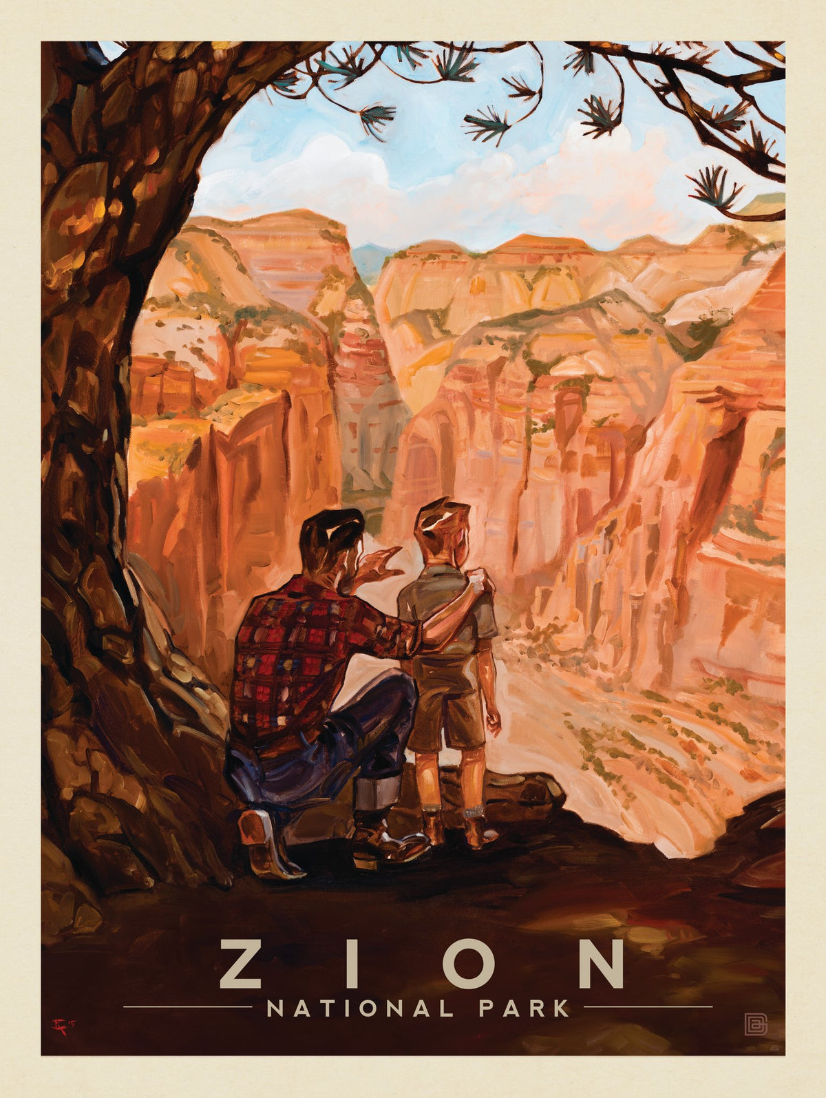 Zion National Park: View from the Top-KC - Puzzle - Artwork