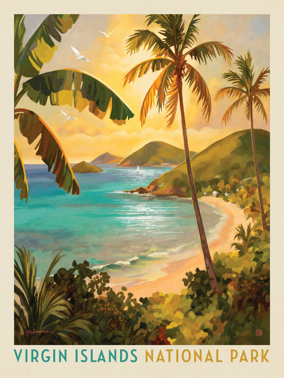 Virgin Islands National Park: Shimmering Shoreline - Puzzle - Artwork