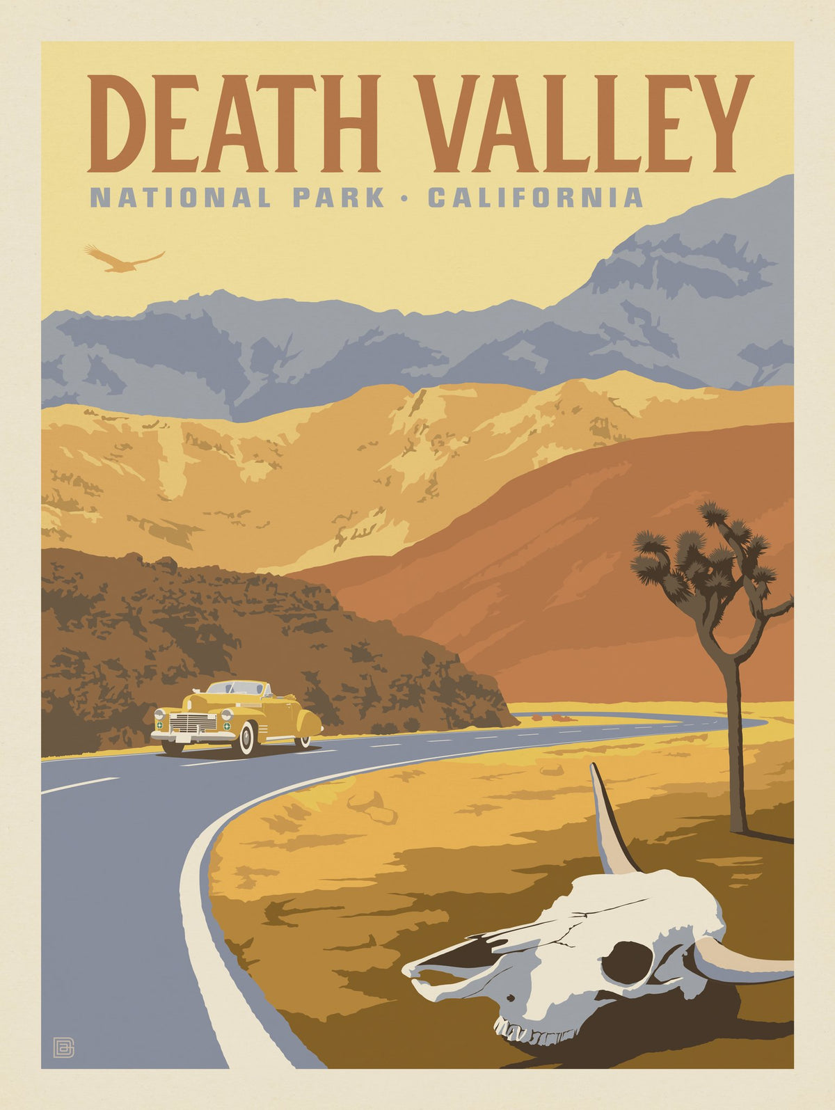 Death Valley National Park: Cow Skull - Puzzle - Artwork