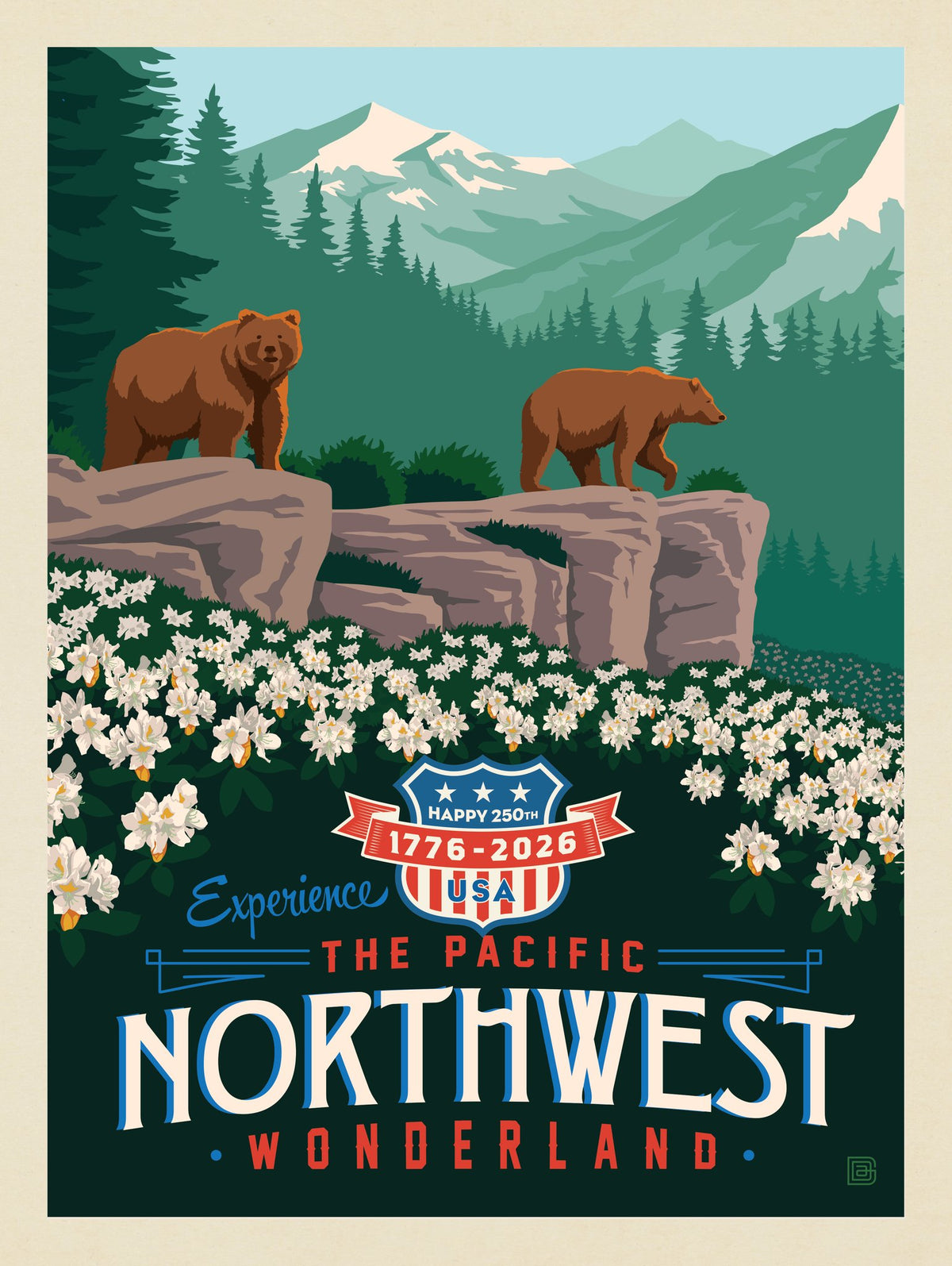 250th Anniversary USA: Celebrate The Northwest - Puzzle - Artwork