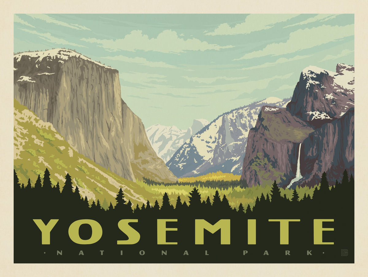 Yosemite National Park: Yosemite Valley (Horizontal) - Puzzle - Artwork