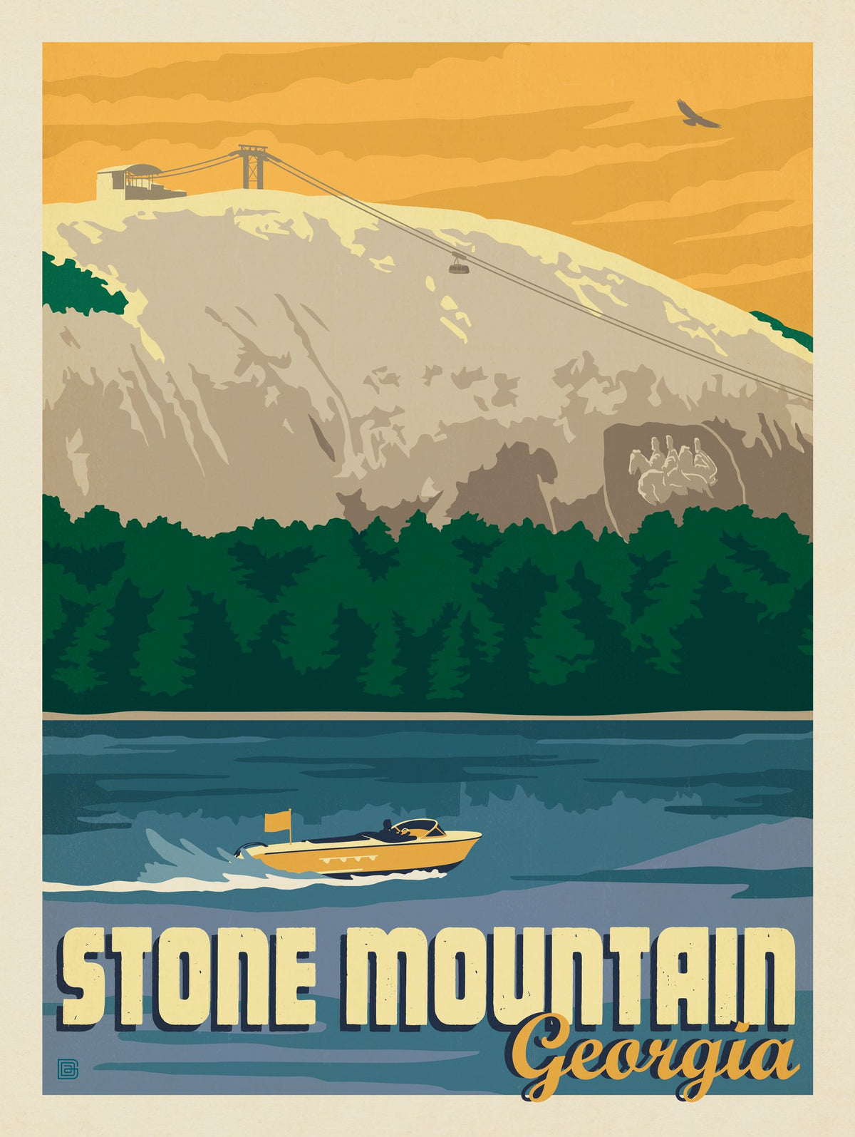 Stone Mountain, Georgia - Puzzle - Artwork