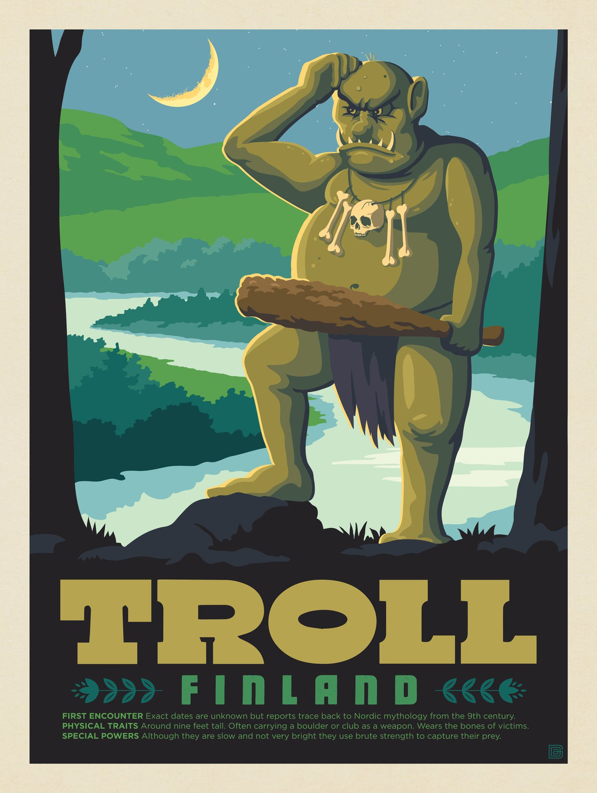 Mythical Creatures: Troll (Finland) - Puzzle - Artwork